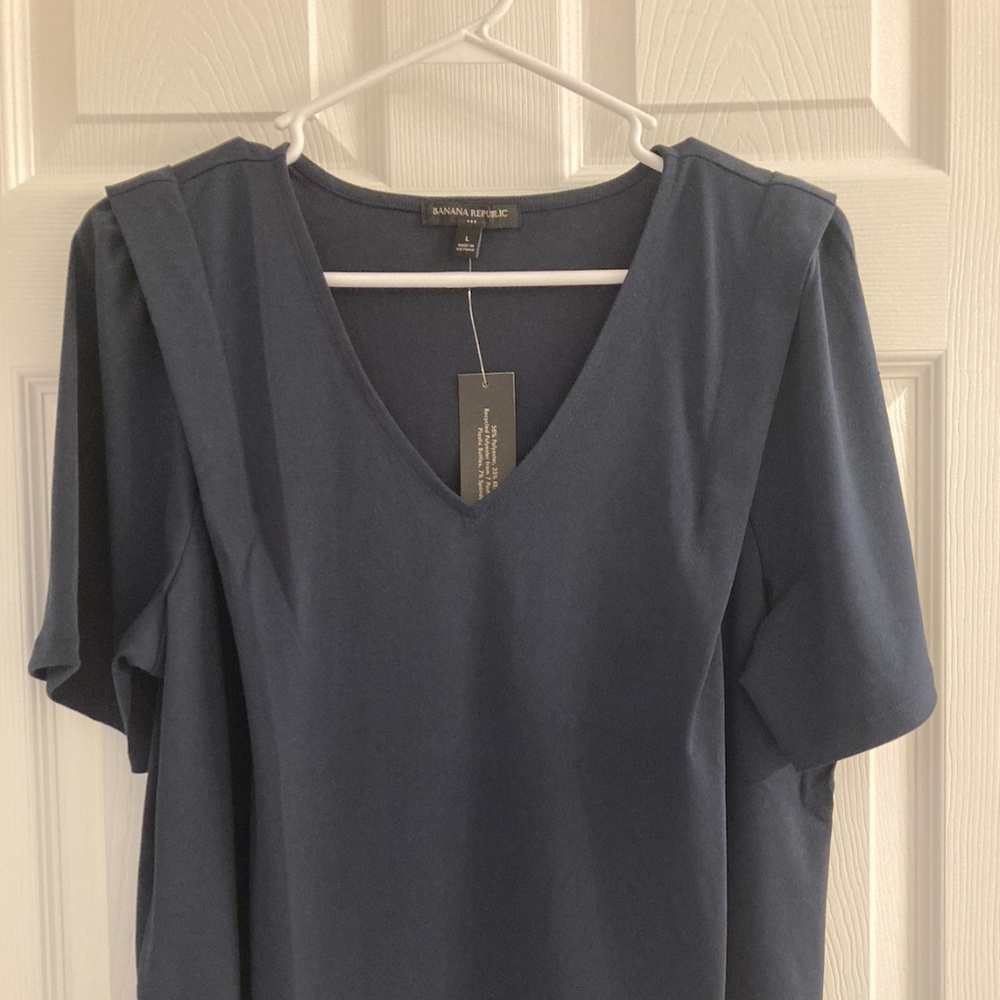 Large Banana Republic Navy Blouse